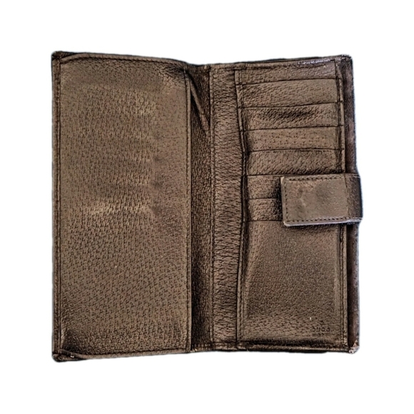 Gucci Dark Brown Monogram Clutch - Picture 5 of 5